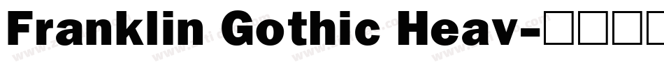 Franklin Gothic Heav字体转换